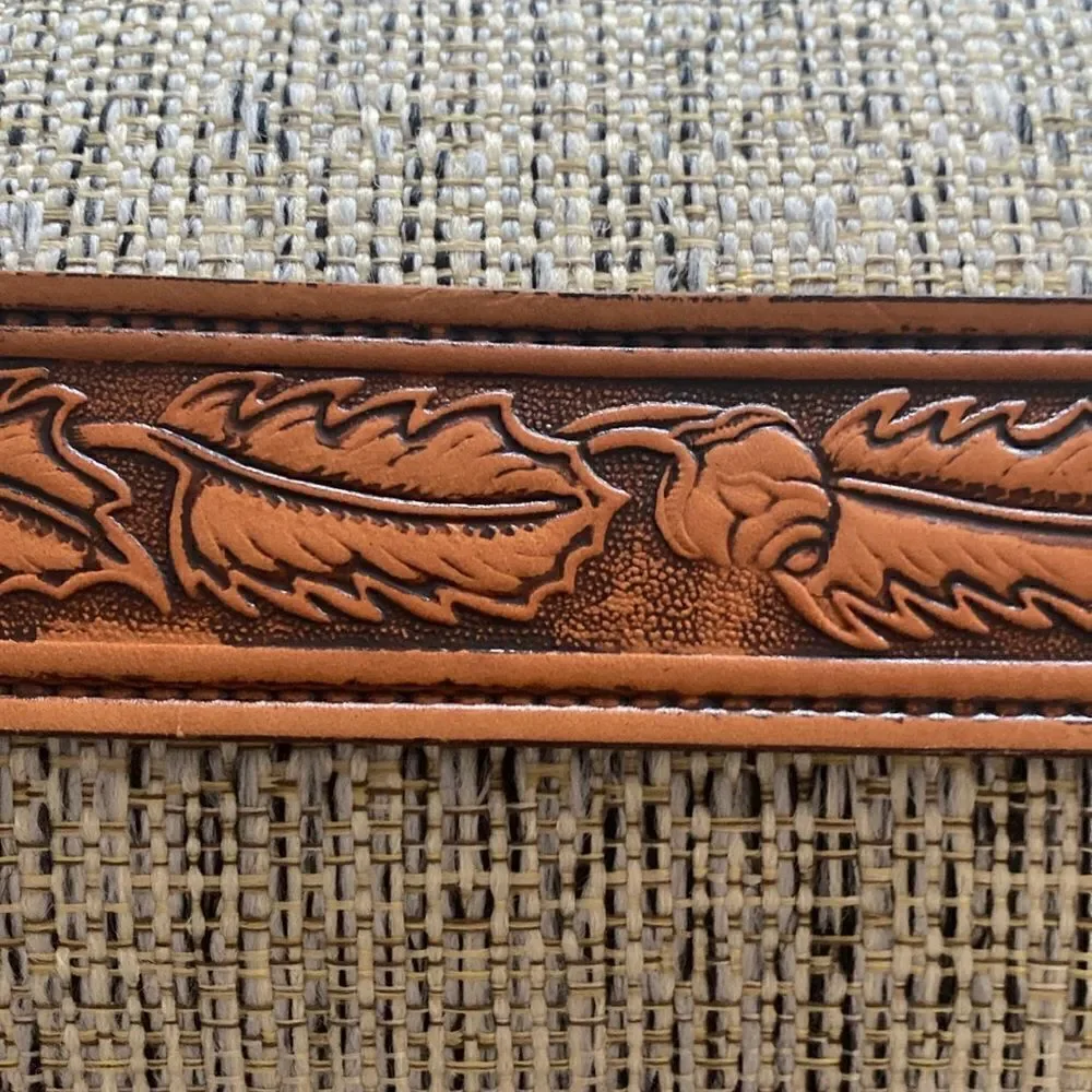 TEX  Tooled leather belt